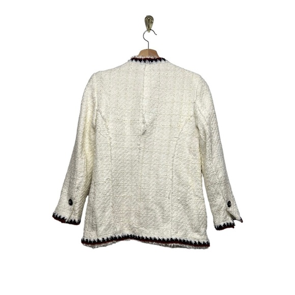 ZARA Tweed Boucle with Gem Blazer S - Picture 12 of 15